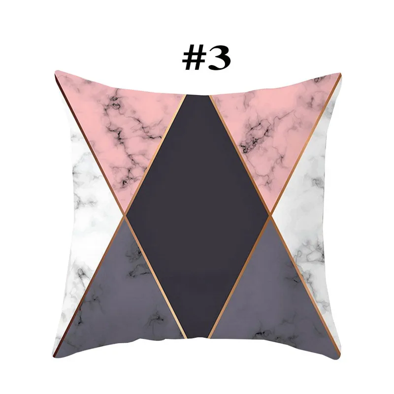 Geometric Printed Pillow Case Cover Square 45cmx45cm Polyester Pillowcase Home Decorative Household Decor For Living Room | Дом и сад