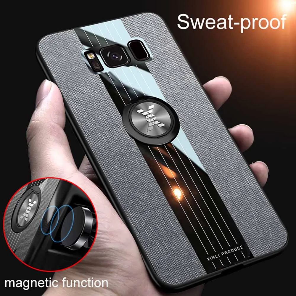 Чехол для телефона Samsung Galaxy S8 S9 S10 S20 plus S20Ultra кожаные бронированные Чехлы чехол с