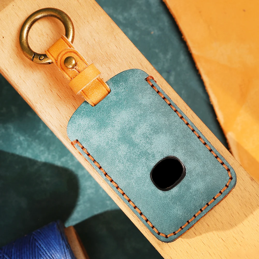 

Leather Car Key Cover For Mazda 3 Sedan Hatchback 2019 CX-30 CX-5 CX-9 2020 CX50 Keychain Remote Control Protector Case