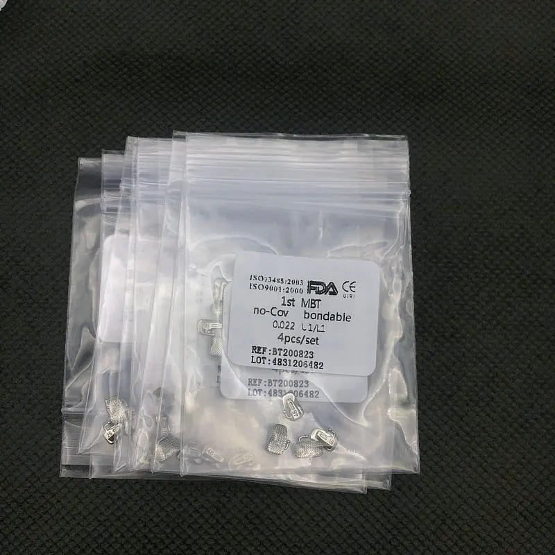 10 bags Dental Orthodontic Buccal Tube Bondable Non-convertible 1st/2nd Roth MBT Edgewise Tubes Braces Kit | Красота и здоровье