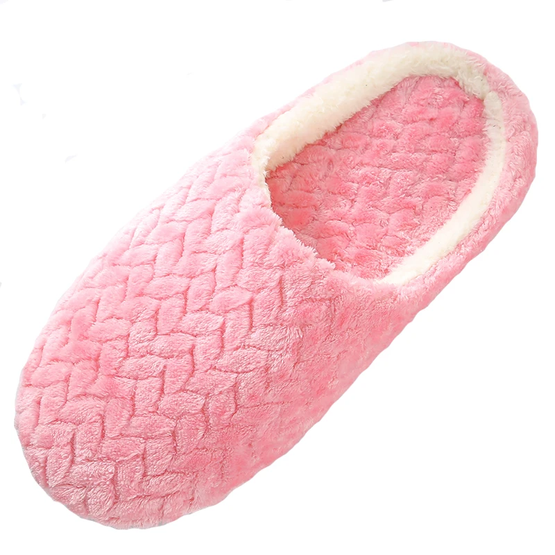Зимние тапочки женские теплые плюшевые Вьетнамки домашние меховые шлепанцы