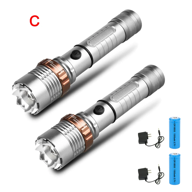 Портативный тактический светодиодный фонарь 1000 лм перезаряжаемый