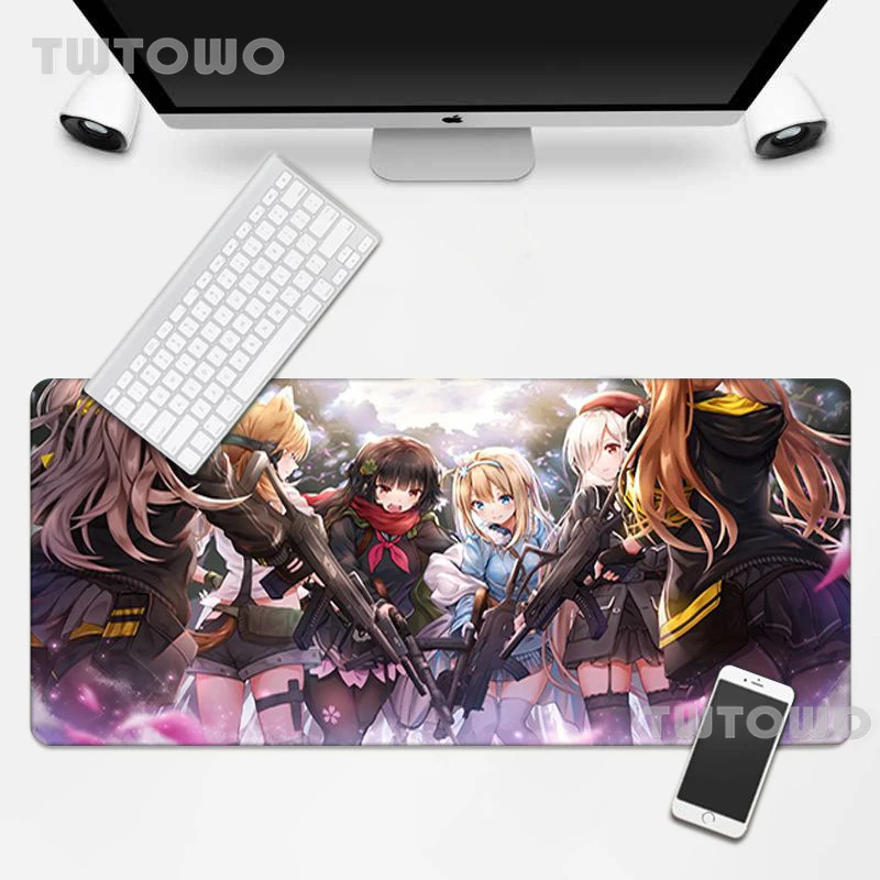 

Girls Frontline Anime Mouse Pad HD Computer Mouse Mat Desktop Mouse Pad MousePad Natural Rubber Gamer Mouse Pad Mice Pad Carpet