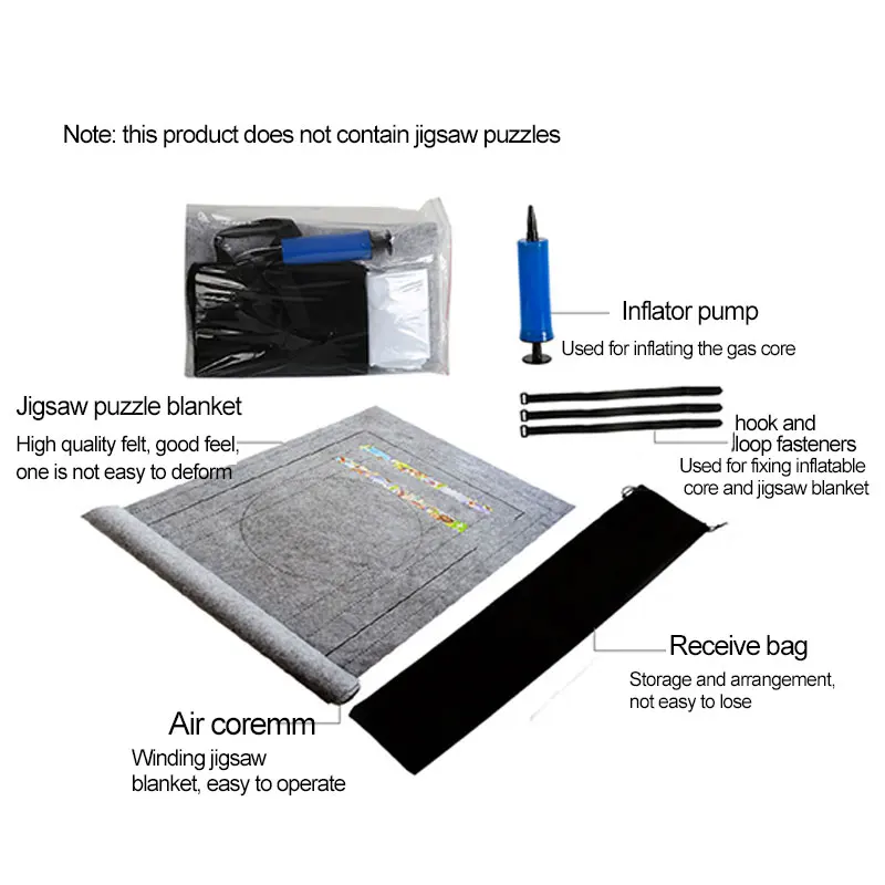 

Jigsaw Puzzle Roll Mat Felt Mat Professional 1500/2000 Pieces Storage Jigsaw Puzzle Accessories mat Educational Toy for Children