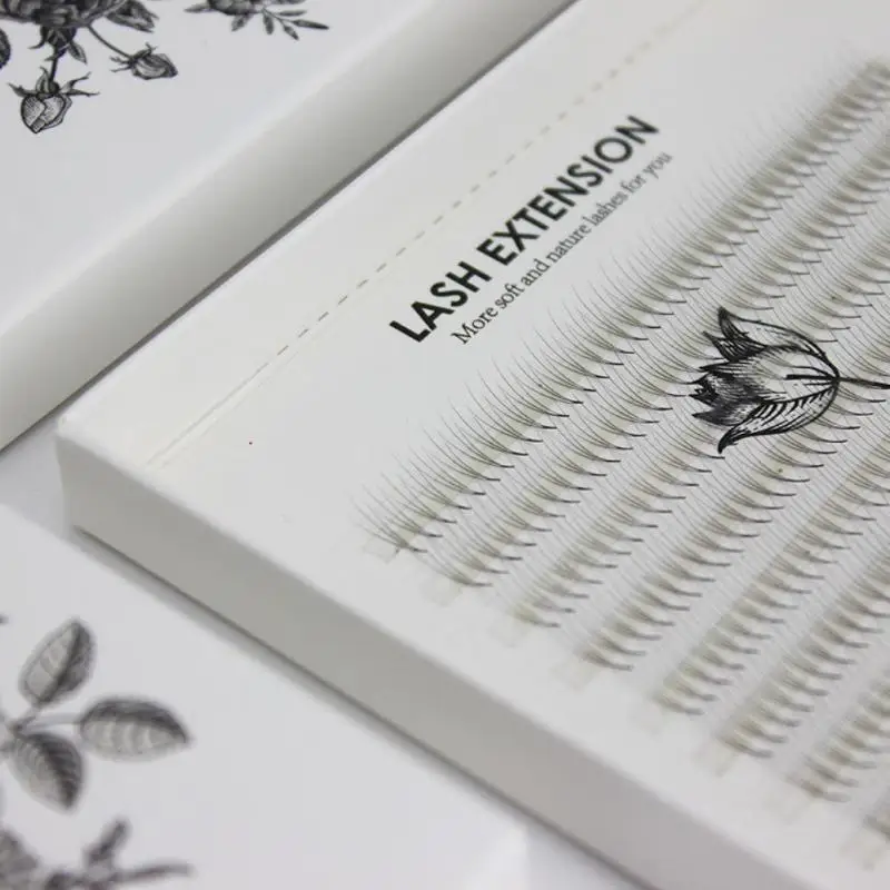 

Накладные ресницы 3D большого объема, 1 коробка, индивидуальные вееры, с изгибом, 0,07 норковые полоски, отдельные ресницы, натуральный стиль