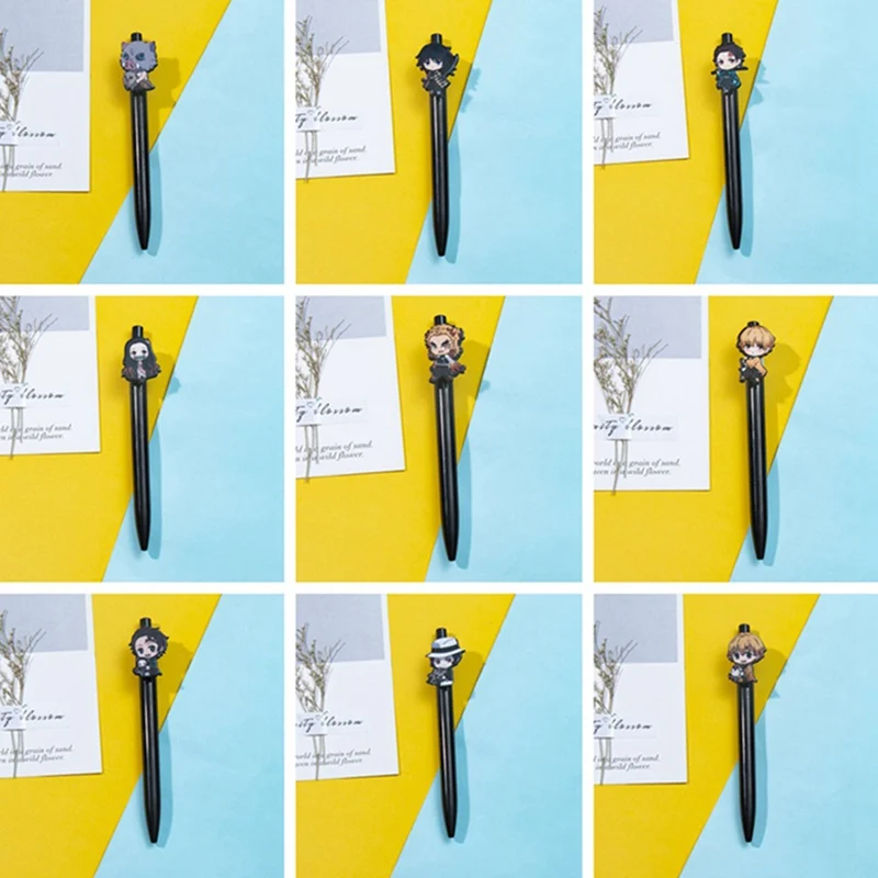 

School Student Gel Pen for Demon Slaye: Kimetsu No Yaiba Kamado Tanjirou Nezuko Zenitsu Inosuke Stationery Gift