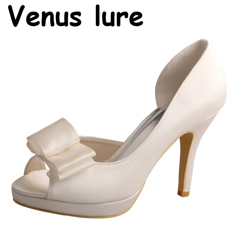 

Женские свадебные туфли на платформе, на высоком каблуке, Размер 7, ручной работы