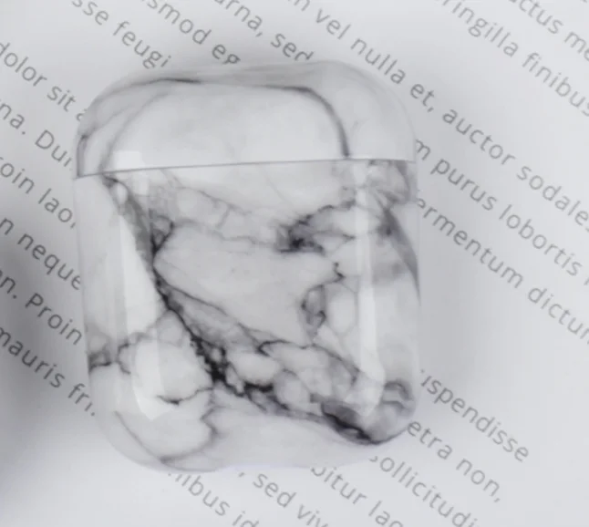 Роскошный Мраморный чехол для Airpods, жесткий чехол из поликарбоната для Airpods 2, защитный чехол для зарядки, чехол для Air pods 1, 2, Coque Funda