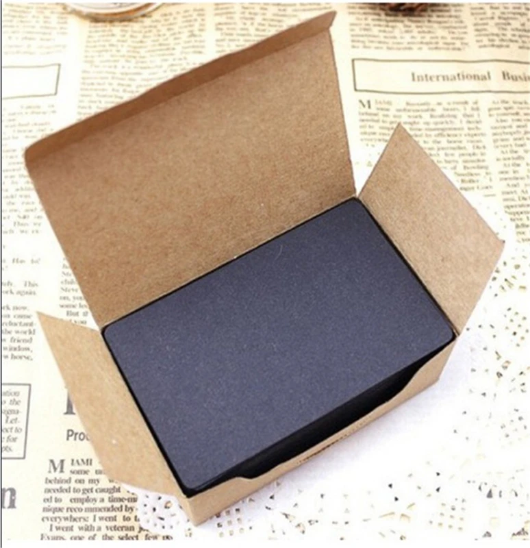 

20pcs/lot kawaii Black White Kraft Paper Memo Pad Colored Words Leave Message Cards Planner Students Stationery Office Supplies