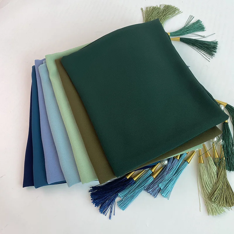 1 шт пузырчатый шифоновый однотонный шарф длинный мягкий шарф-шаль шарфы Femme Bufandas