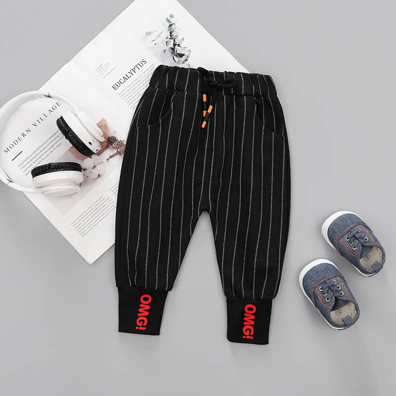 Новые детские штаны до щиколотки для маленьких мальчиков, штаны-шаровары для детей, детские штаны с эластичной резинкой на талии для маленьких мальчиков и девочек 2-7 лет - Цвет: 08