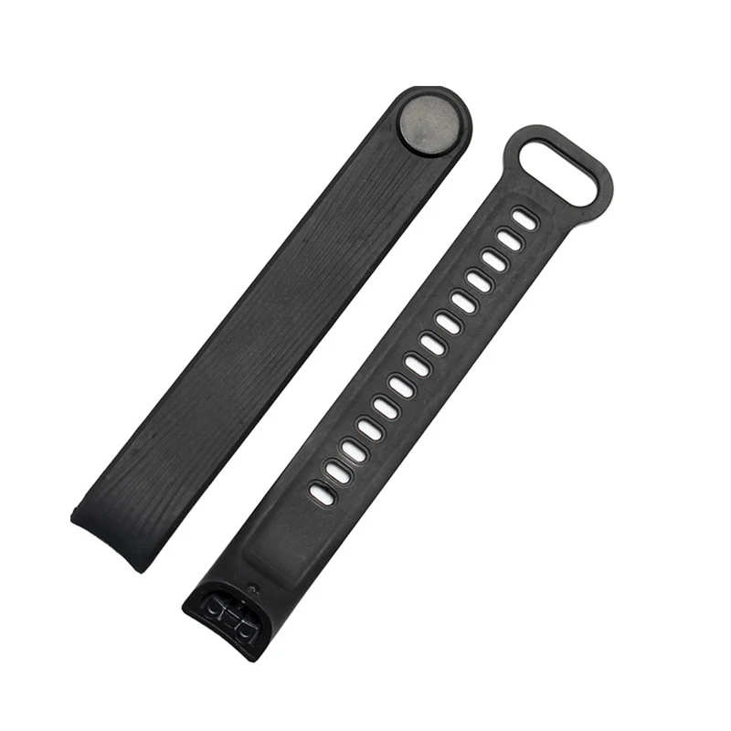 Black BOORUI для huawei honor band 3 ремешок Цветной силиконовый ремешок для honor band 3 Смарт часы браслет аксессуары - Цвет: Black