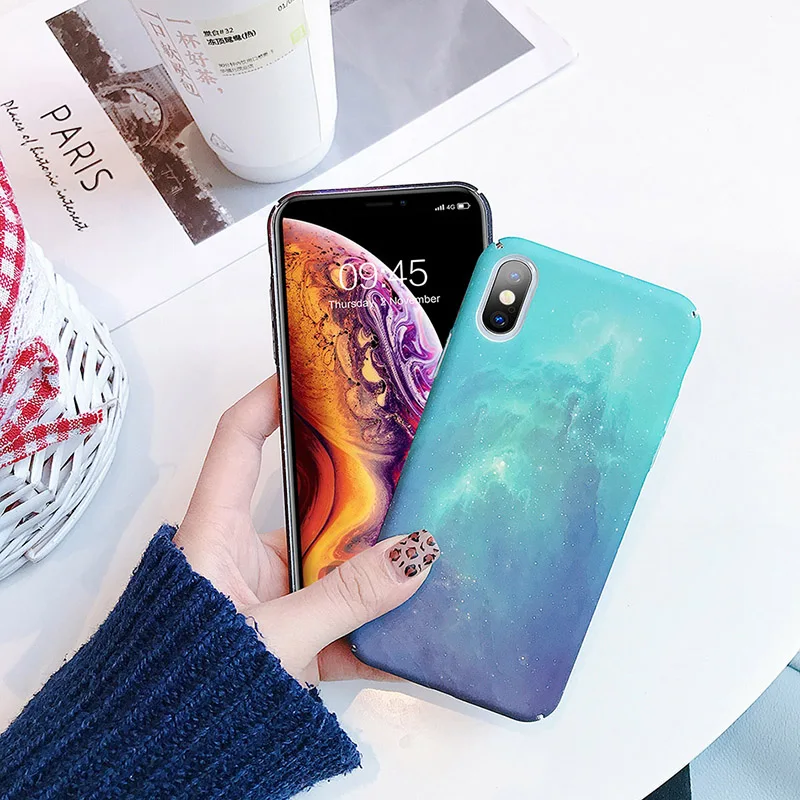 YBD модный Звездный чехол для iPhone 7X6 мягкий s 8 6 S Жесткий гладкий Чехол из