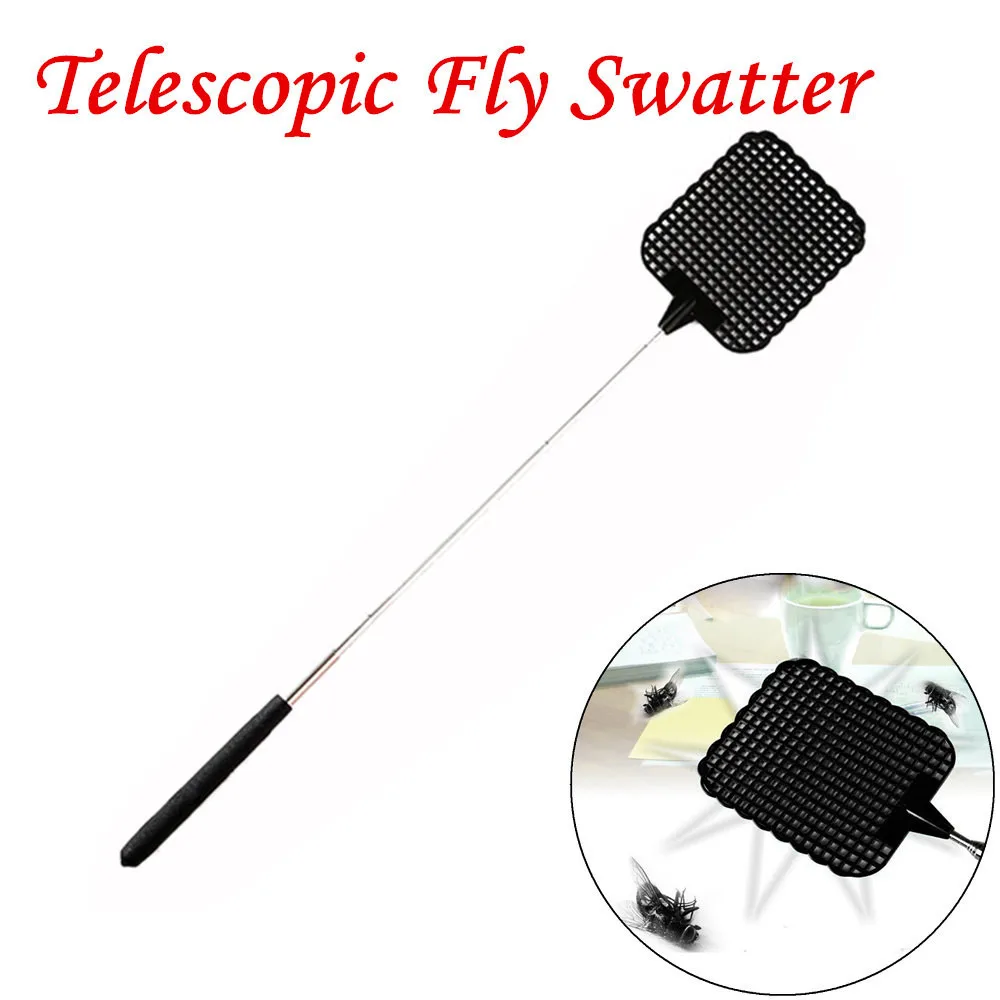 

Fly Swatters Telescopic Extendable Fly Swatter Prevent Pest Mosquito Tool Flies Trap Retractable Swatter Garden Supplies