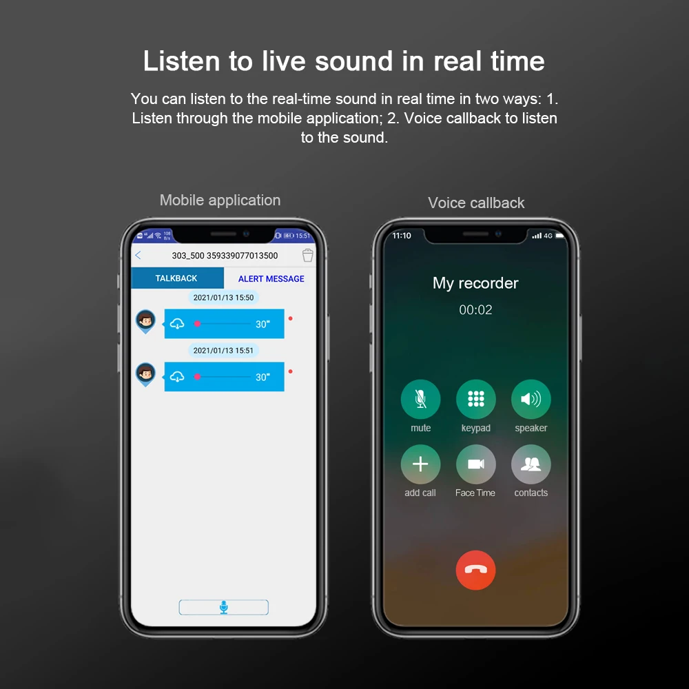 профессиональный миниатюрный диктофон с скрытая шпион управлением через