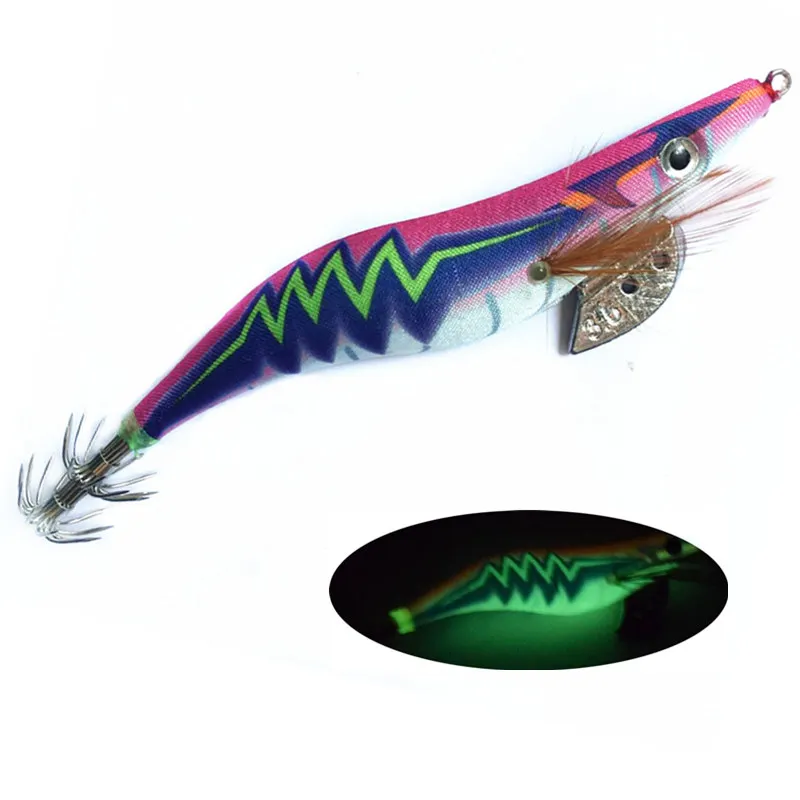 Светящиеся крючки для ловли кальмара 13 см 21 г 1 шт.|Наживки рыбной ловли| |