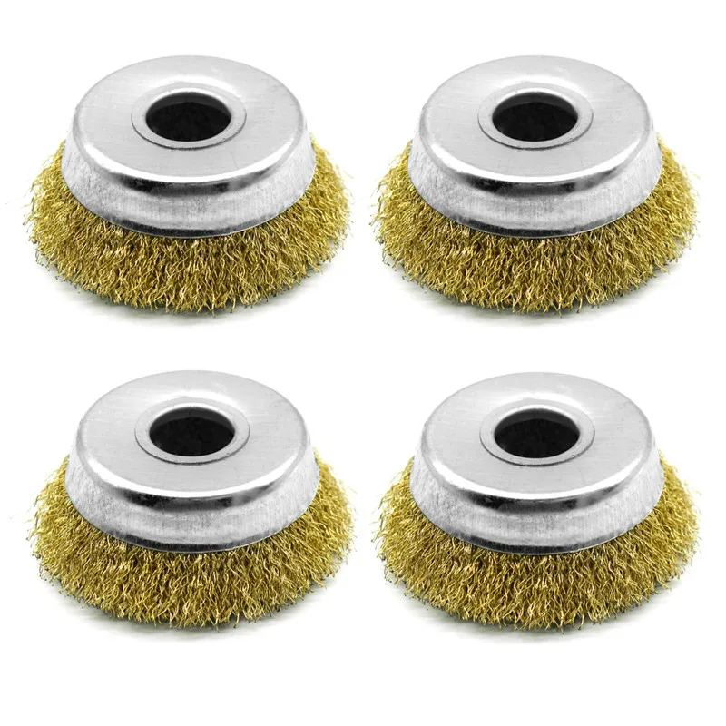 5 шт. шлифовальные проволочная щетка гофрированные закаленное Сталь Щетинная
