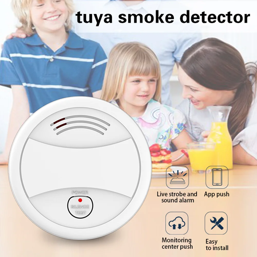CPVan SM05W 7 шт./лот детектор дыма WiFi датчик пожарный Tuya APP Smart Life Сигнализация|Детектор