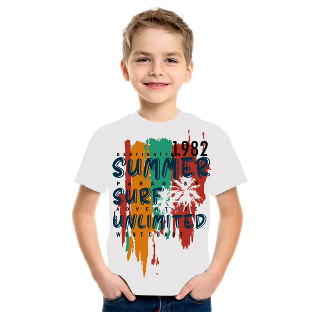 

2021 Summer New Cute cartoon printing T-Shirt 3D T-Shirt Summer Trendy Short Sleeve T-Shirt Top Boy girl Short Sleeve Top