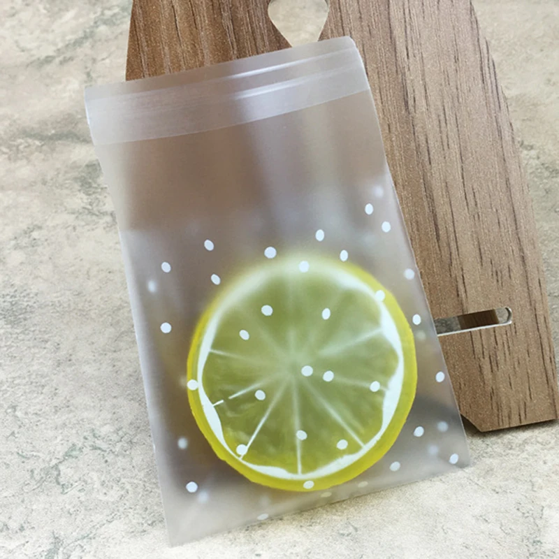 

100PCS Translucent Scrub Biscuits Bag Baked Self-styled Bag Handmade Pastry Bag