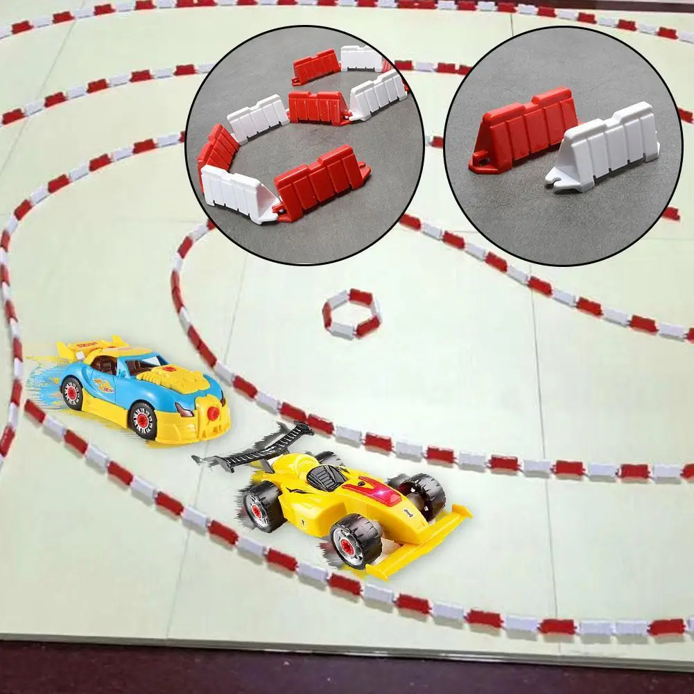 

Remote Control Race Road Barrier Plastics Simulated Kart For Mosquito Drifts Road Racetrack Decorative Accessories F8W0