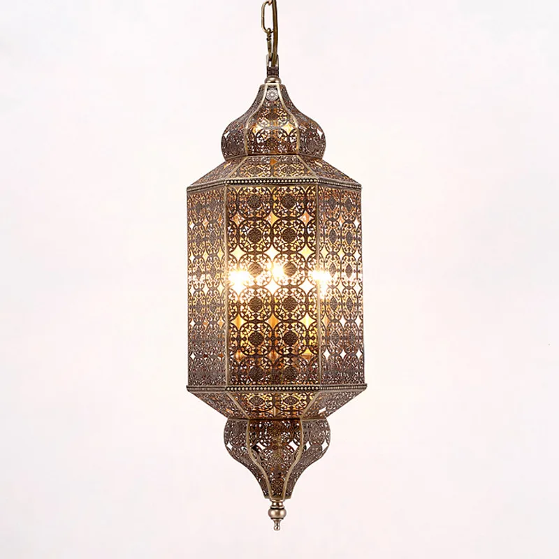 Мусульманская Арабская люстра железная хрустальная лампа для спальни гостиной