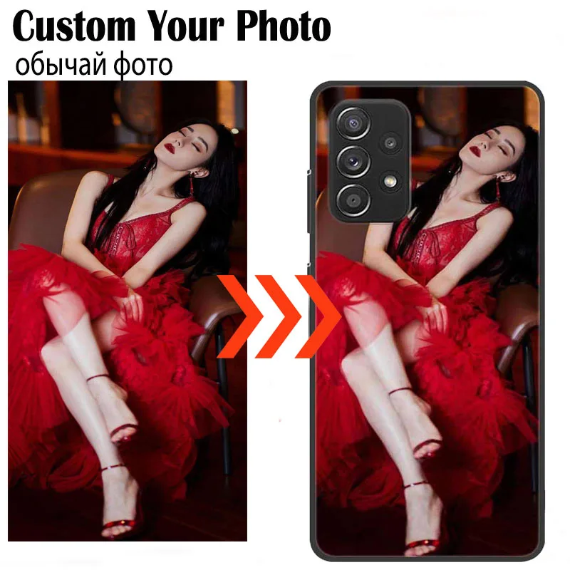 Индивидуальные стеклянные чехлы с фотографиями для Samsung Galaxy A32 A23 4G A33 A53