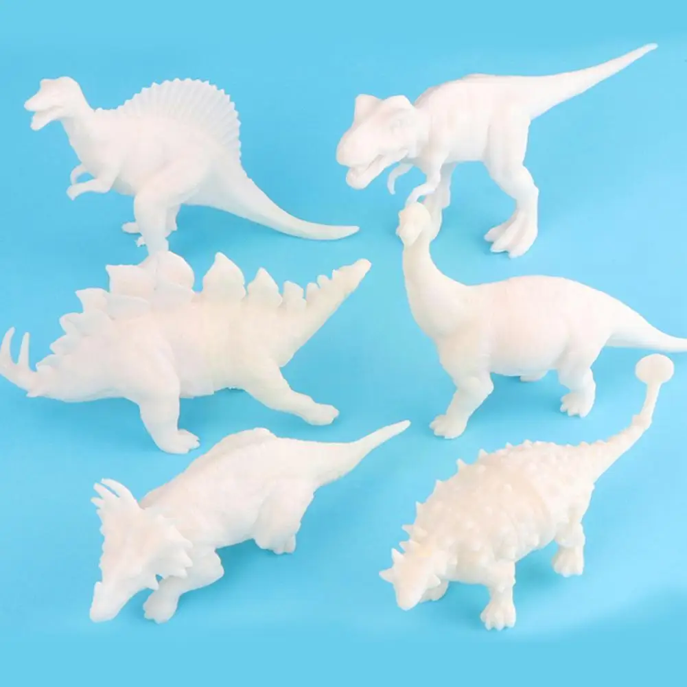 

Модель граффити с динозавром для родителей и детей, 3D окрашенные игрушки для ручной раскраски, тираннозавр H4W8