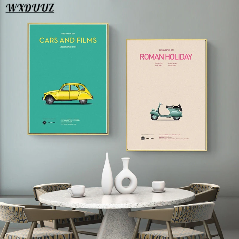 Винтажные герои автомобиля 2021 фильм ТВ мультфильм автомобили и фильмы плакаты AE86