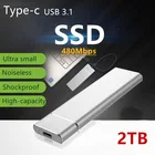 Внешний мини-накопитель M.2 SSD 10 ТБ, 6 ТБ, 4 ТБ, портативный накопитель SSD, мобильный жесткий диск USB 3.1 Type C, внешний твердотельный накопитель для ноутбука