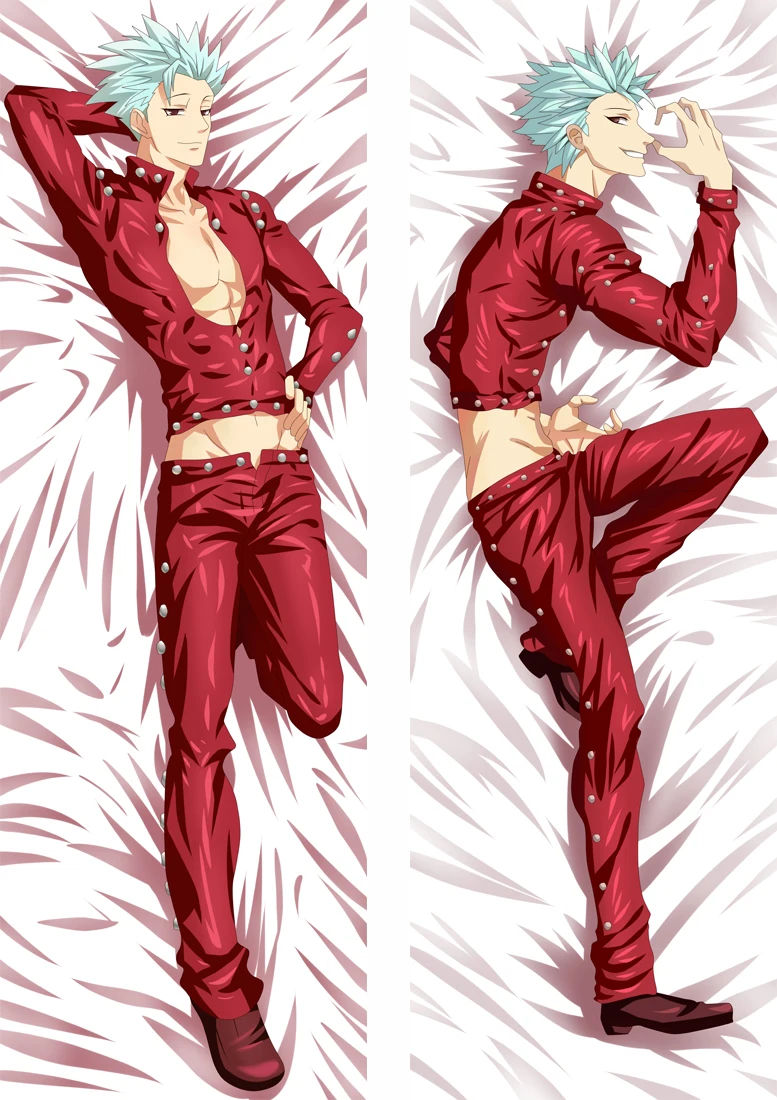 

2020-April Coscase Anime The Seven Deadly Sins Fox's Sin of Greed Dakimakura Pillow Case Nanatsu Hugging Body Pillow Cover