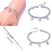 2021 new trendy chain men women bracelet classic stainless steel 23cm love tree star chain bracelet for men women jewelry gift