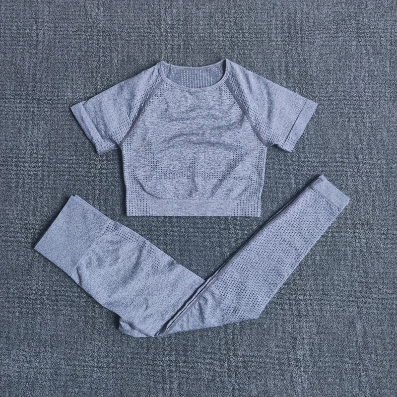 Комплект спортивный женский для фитнеса S/M/L/XL/XXL/XXXL полиэстер цвет в ассортименте