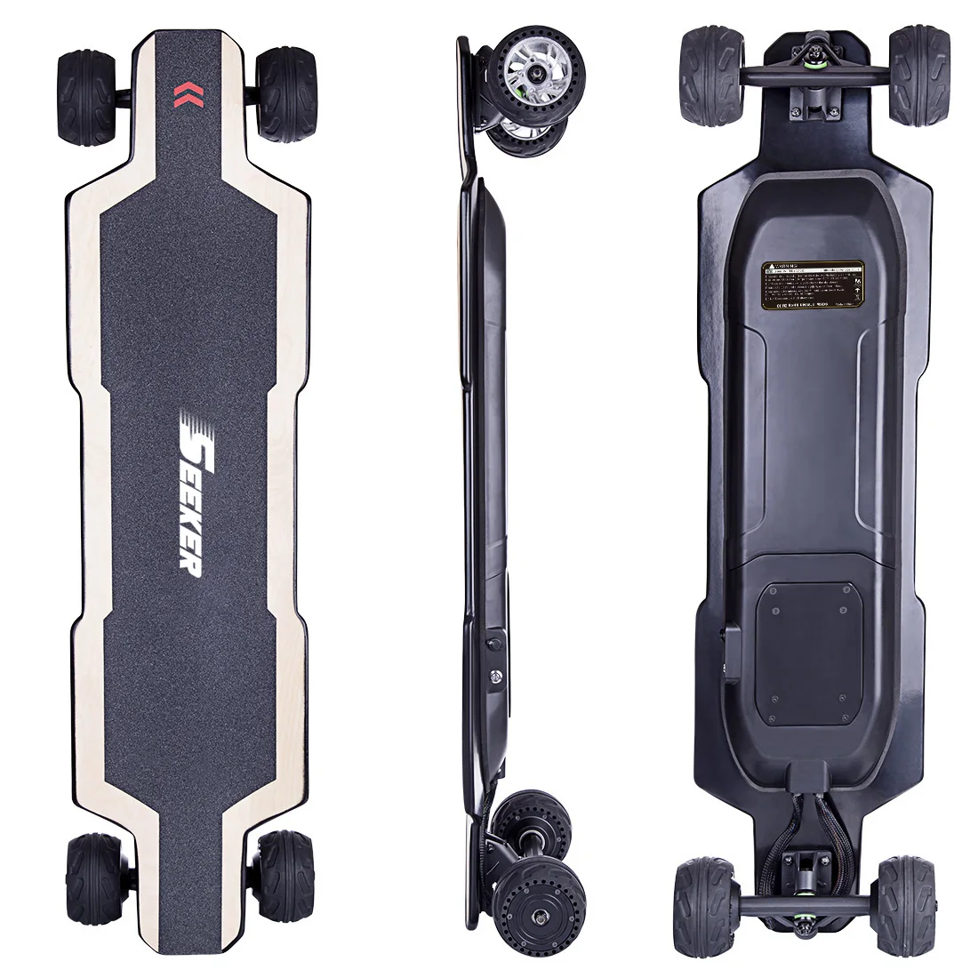

Hot SEEKERS BRT-01 4-Wheel Electric Skateboard For Children Kids School Play Game Education Outdoor Toy Birthday Gift - AU Plug