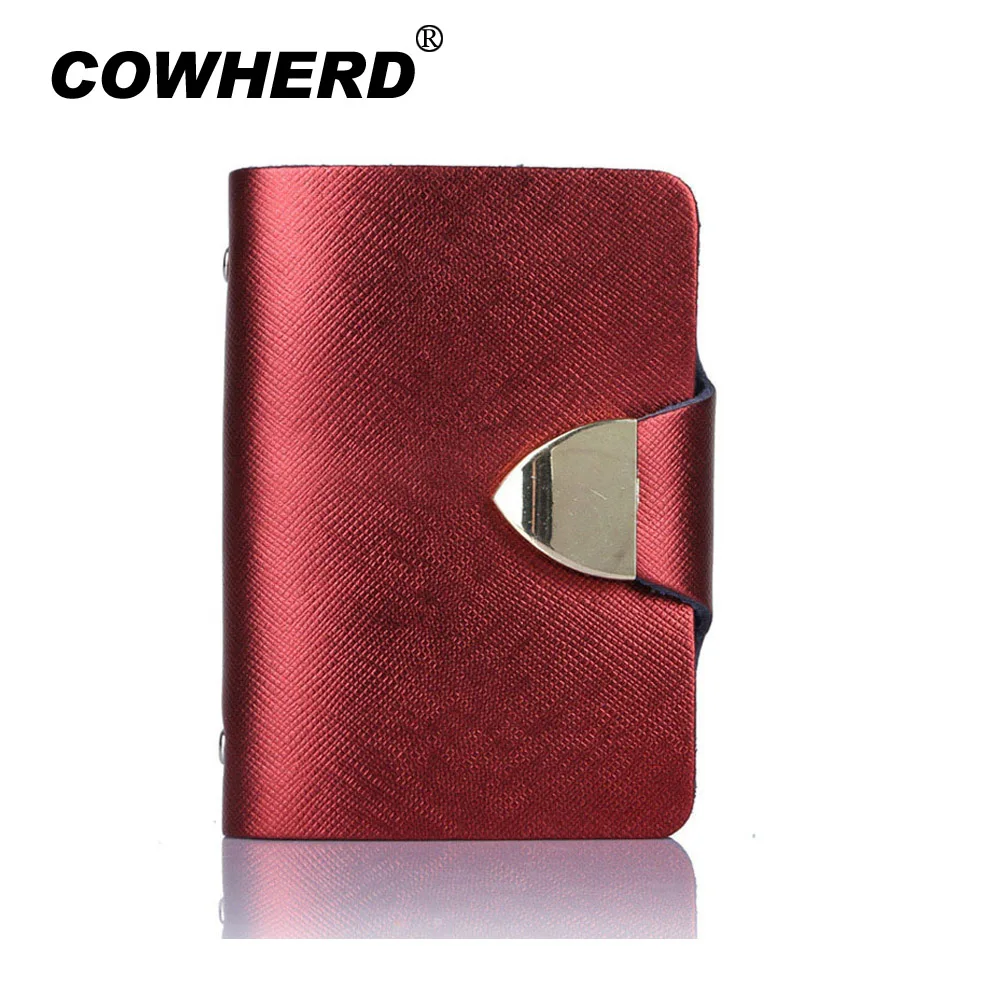 Держатель кредитной карты унисекс из натуральной коровьей кожи складной дизайн