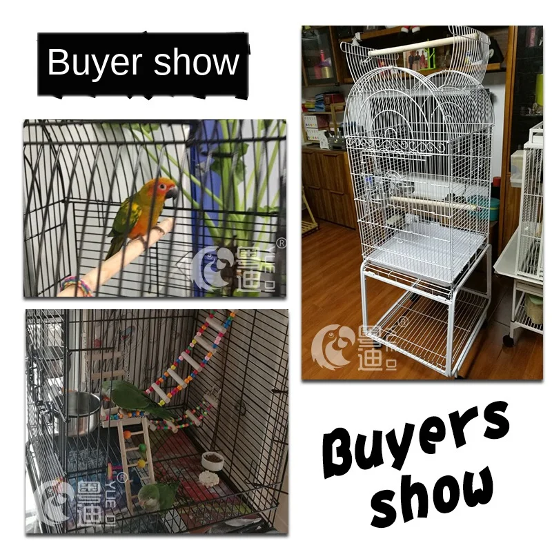 

Open-top design portable pet cage non-toxic safety Pet Display cage stainless steel Cup Birdcage drawer type injection molding c