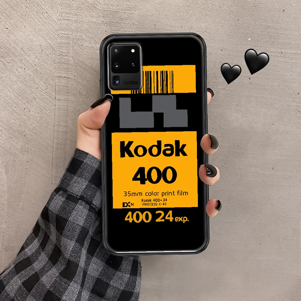 

Fashion Kodaks Brand Phone case For Samsung Galaxy Note 4 8 9 10 20 S8 S9 S10 S10E S20 Plus UITRA Ultra black pretty bumper tpu