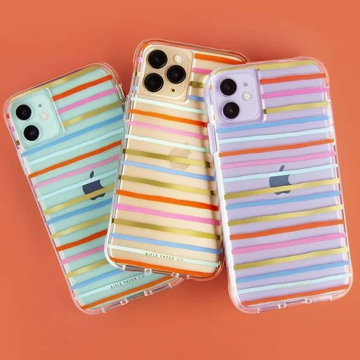 Чехол Case Mate Rifle Paper для iPhone 11 Дизайн Happy Stripes|Бамперы| |