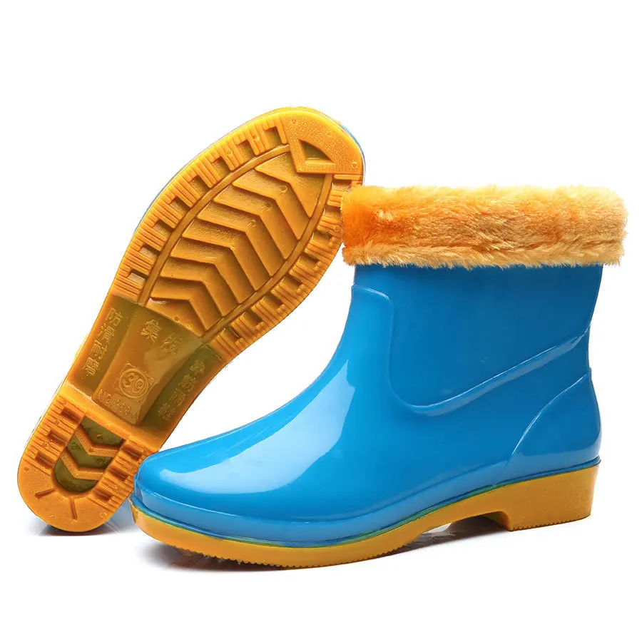 Сапоги Aleafalling женские резиновые универсальные на британской платформе для сада