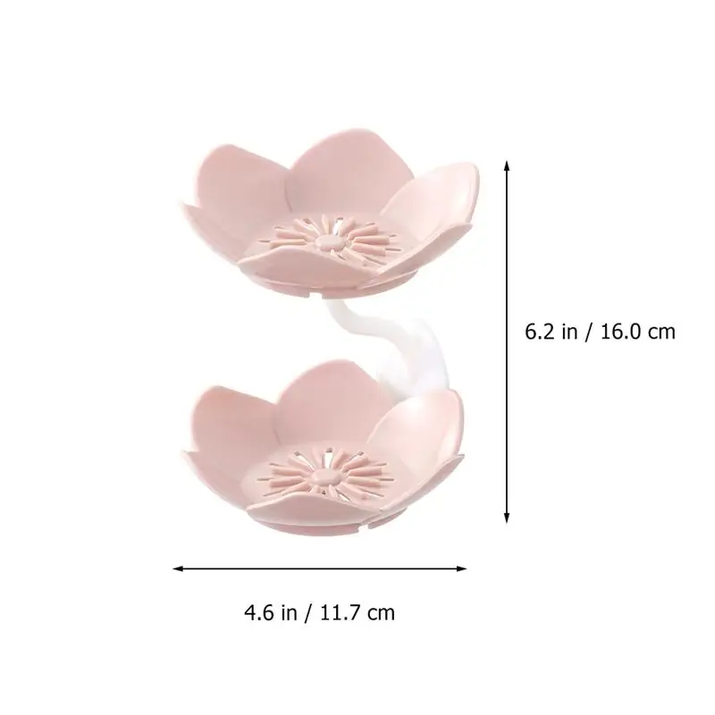 

1 Set Wall-mounted Soap Box Double-layer Soap Rack Punch-free Soap Holder