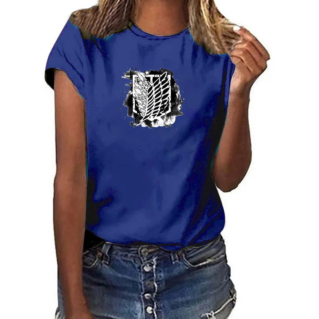 

Kawaii Graphic T-shirt Women Shingeki No Kyojin Anime Casual T Shirt Femme Graphic Tshirt Cute Top Tees Female