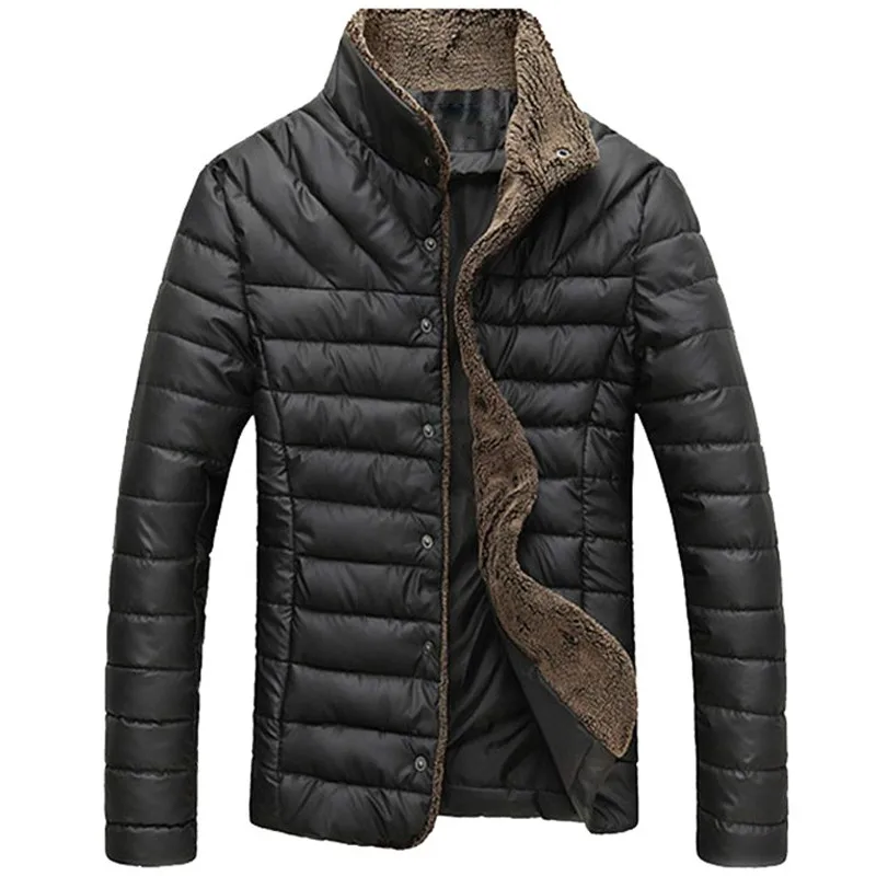 

Autumn Winter Men Warm Jacket Casual Parkas Men's Coat Single Breasted Outerwear Mens Brand Clothing 5XL SA415