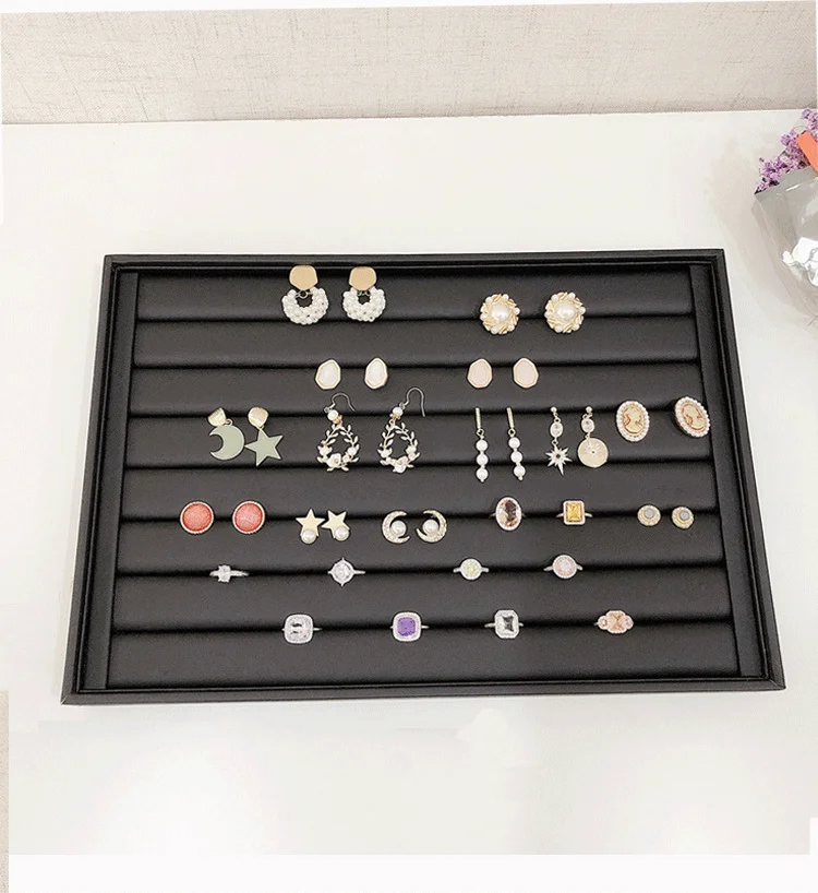 

Rasalhaguer Черный органайзер для украшений из искусственной кожи