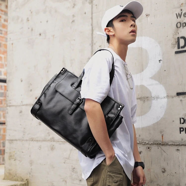 Brand Fashion Designer Leather Messenger Briefcase Men's Business Bags IPad Computer Bags 2021 Hot Fashion Male HandBags