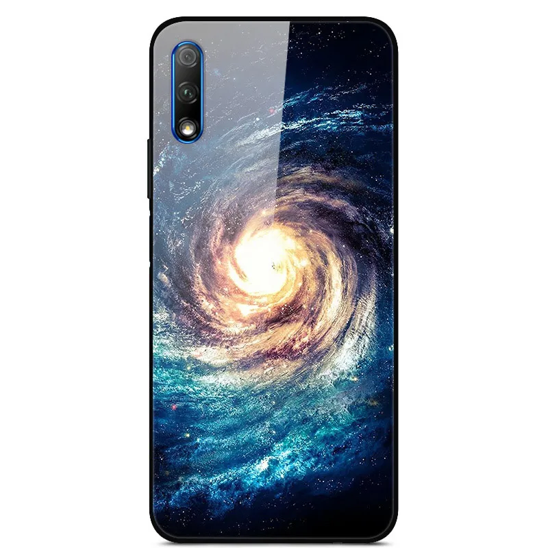 Роскошный чехол для huawei Honor 9X, чехол из закаленного стекла, силиконовый чехол для телефона huawei Honor 9X X9 9 X, чехол s для Honor 9X - Цвет: 49