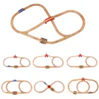 Деревянный трек для поезда, набор аксессуаров для круглой орбиты, магнитный маленький поезд, головоломка, деревянная железная дорога для детей