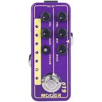 Mooer 019 UK Gold PLX Digital Micro Preamp Guitar Effect Pedal 70's Classic Rock Guitar Effect Pedal Cabinet Simulation