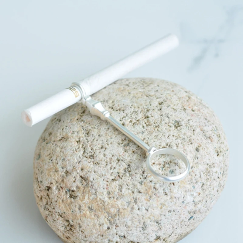 Женское элегантное ретро кольцо для курения нефритовое с полкой предотвращения