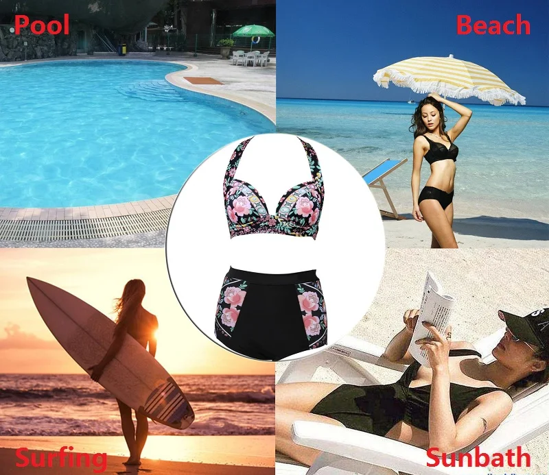 Сексуальный комплект бикини SEXYWG купальник для женщин и девушек с высокой талией