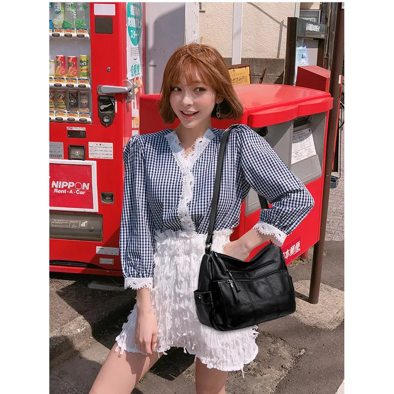 Новинка 2021 модная женская сумка сумка-мессенджер через плечо для женщин мягкие